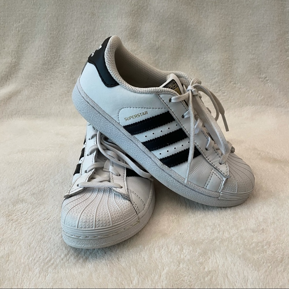Adidas Superstar Black and White Sneakers